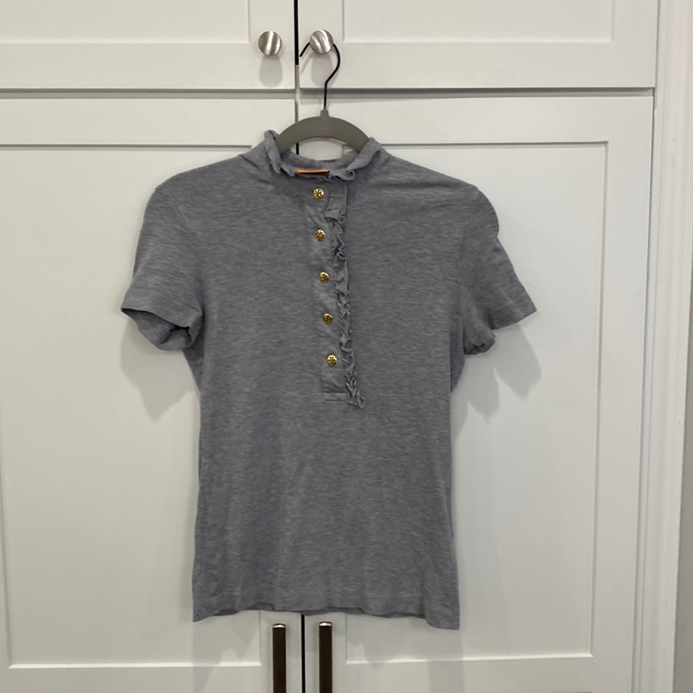 Tory Burch grey polo